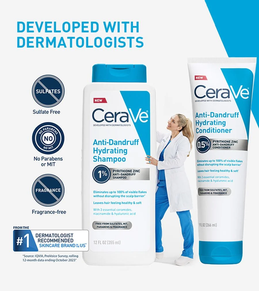 CeraVe Anti-Dandruff Hydrating Shampoo - Image 2