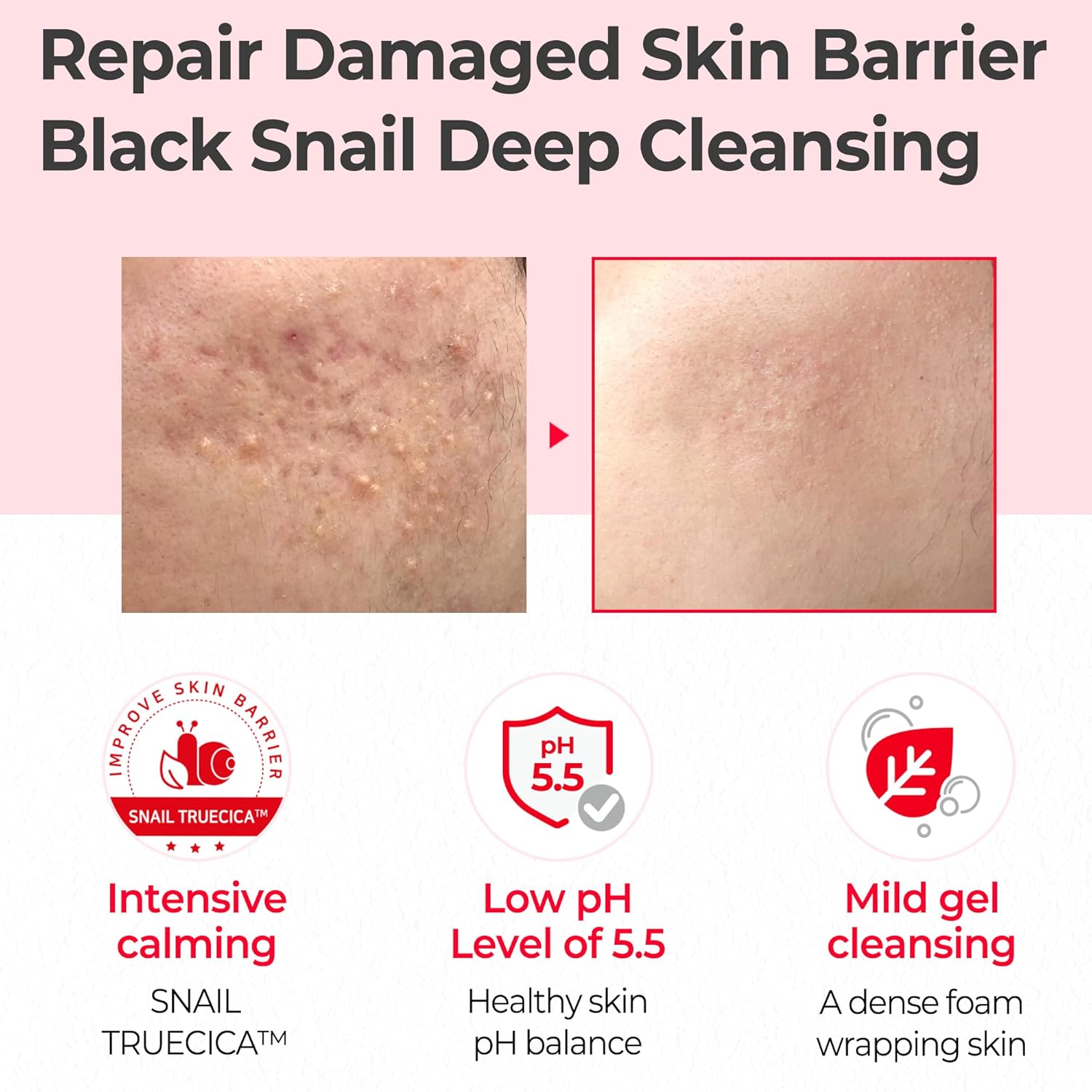 Some By Mi Snail Truecica Miracle repair Low pH Gel Cleanser - Image 6